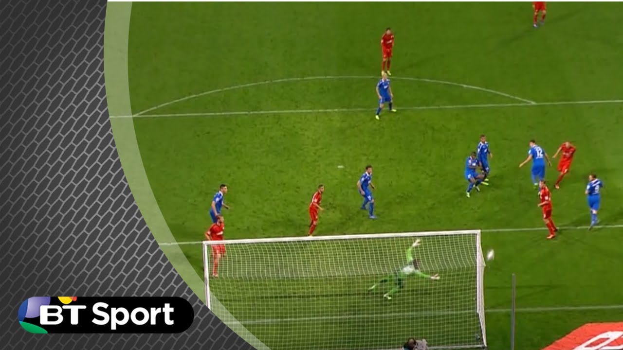 Mysterious goal in a football game